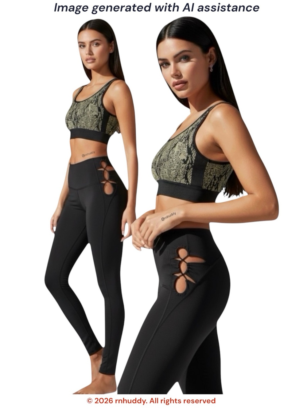 Savage X Fenty M black cutout high waisted wildcat leggings